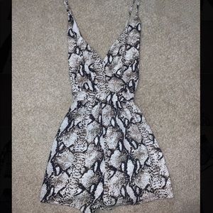 snakeskin romper
